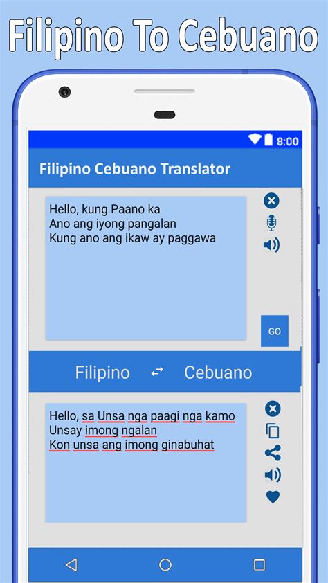 tagalog to bisaya translation online